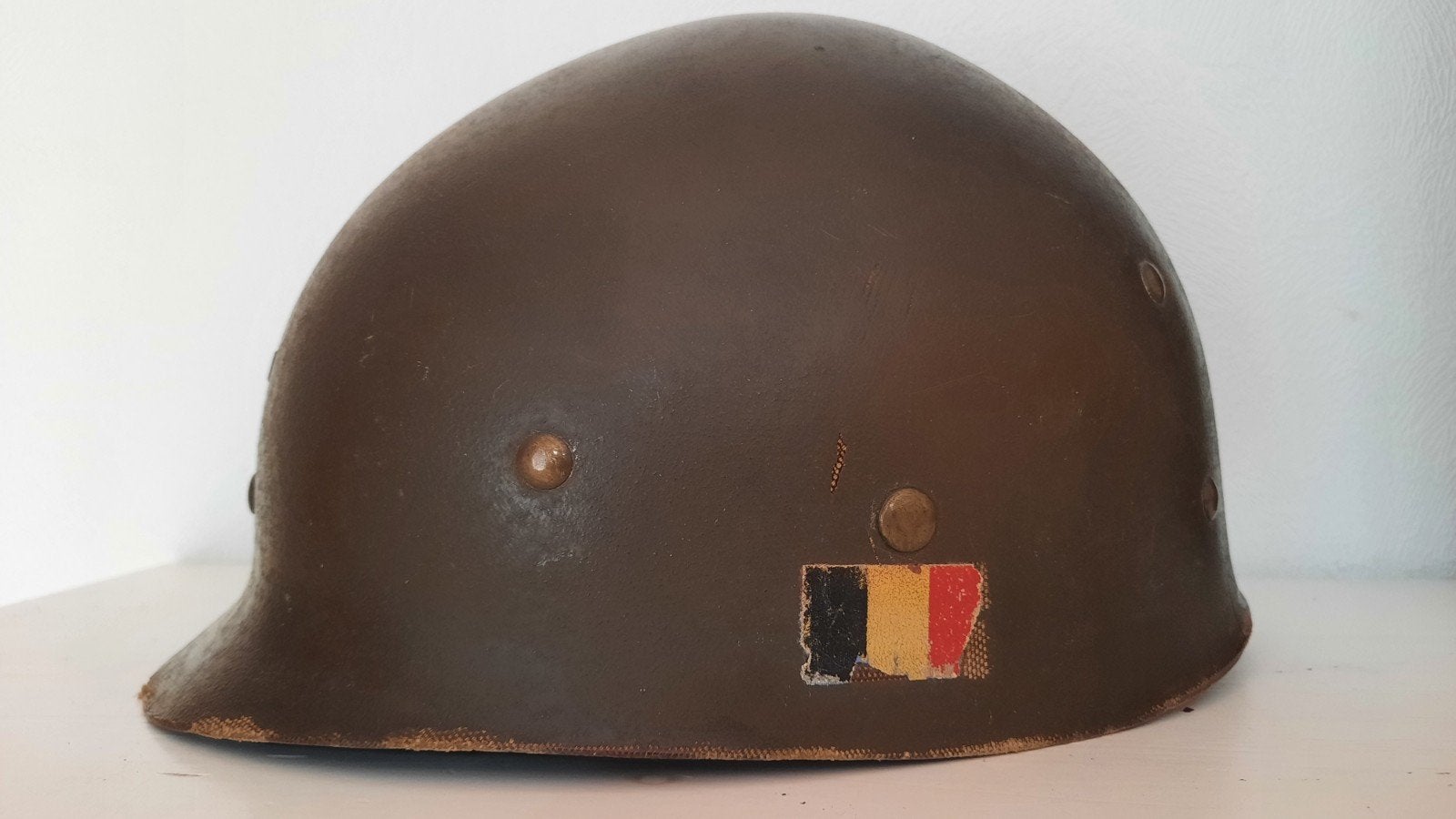 Belgische M51 binnenhelm (liner), Verzamelen, Militaria | Tweede Wereldoorlog, Ophalen