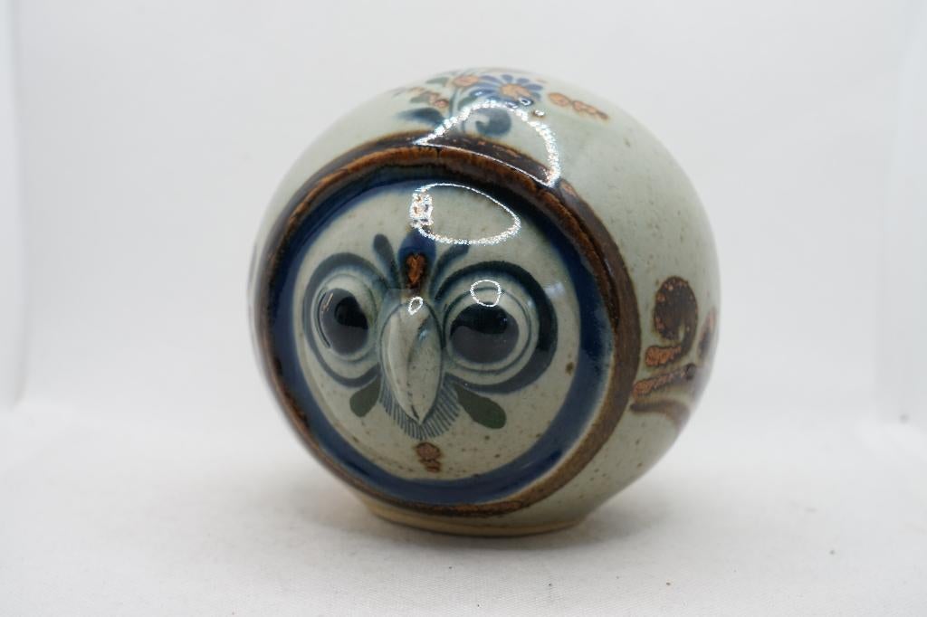 vintage Tonala Mexicaanse uil keramiek, Ophalen of Verzenden, Gebruikt, Dier