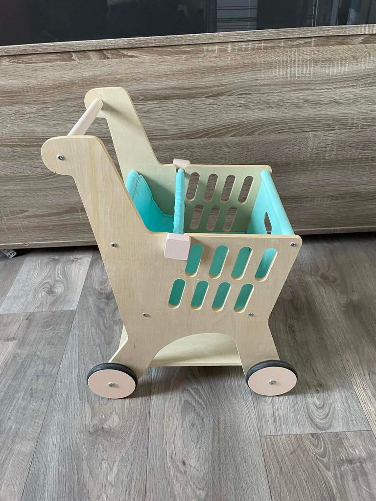 Houten winkelkarretje, Kinderen en Baby's, Ophalen, Zo goed als nieuw