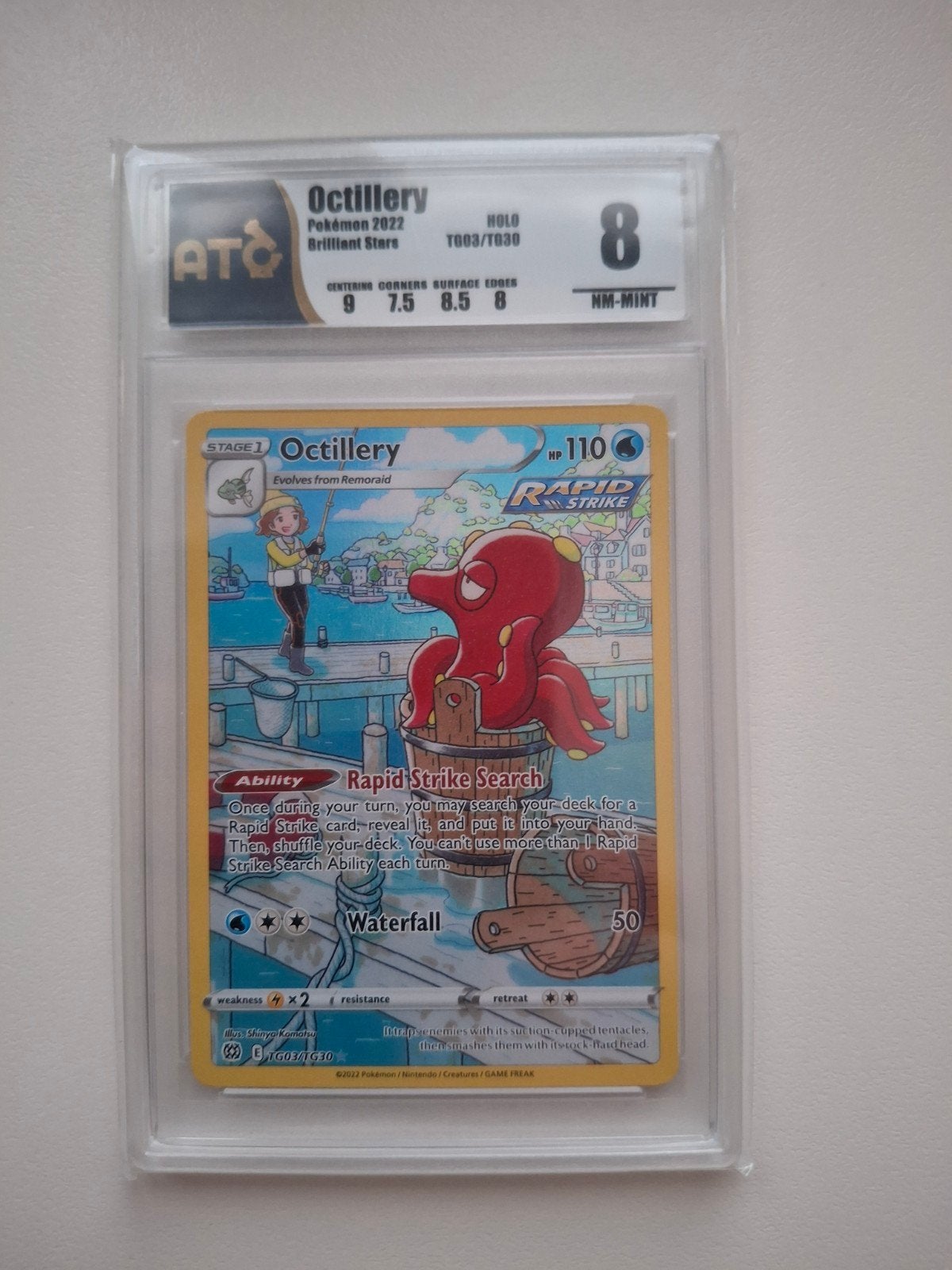 Graded kaart van Octillery full art, Hobby en Vrije tijd, Ophalen of Verzenden