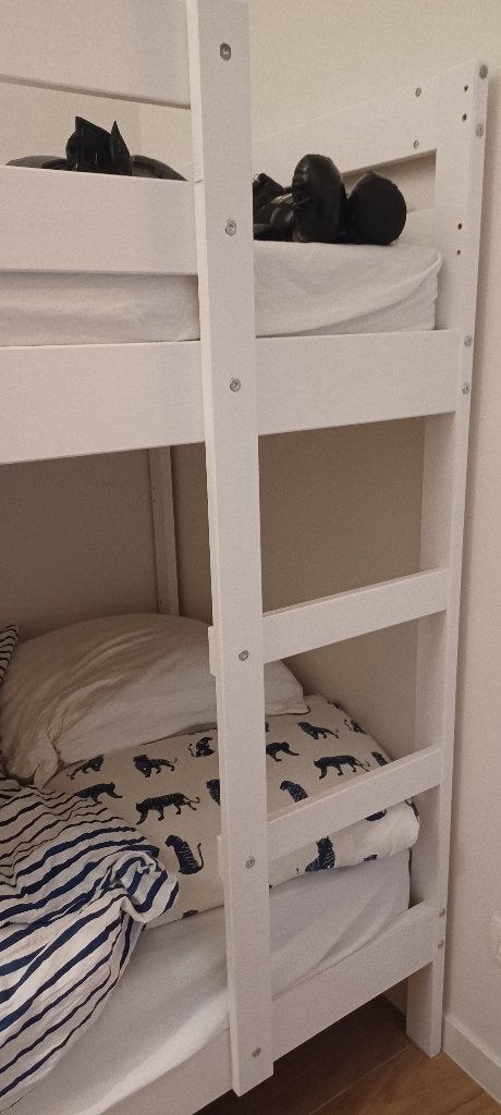 Stapelbed, Kinderen en Baby's, Kinderkamer | Bedden, Ophalen, 85 tot 100 cm, Hoogslaper of Stapelbed, Gebruikt
