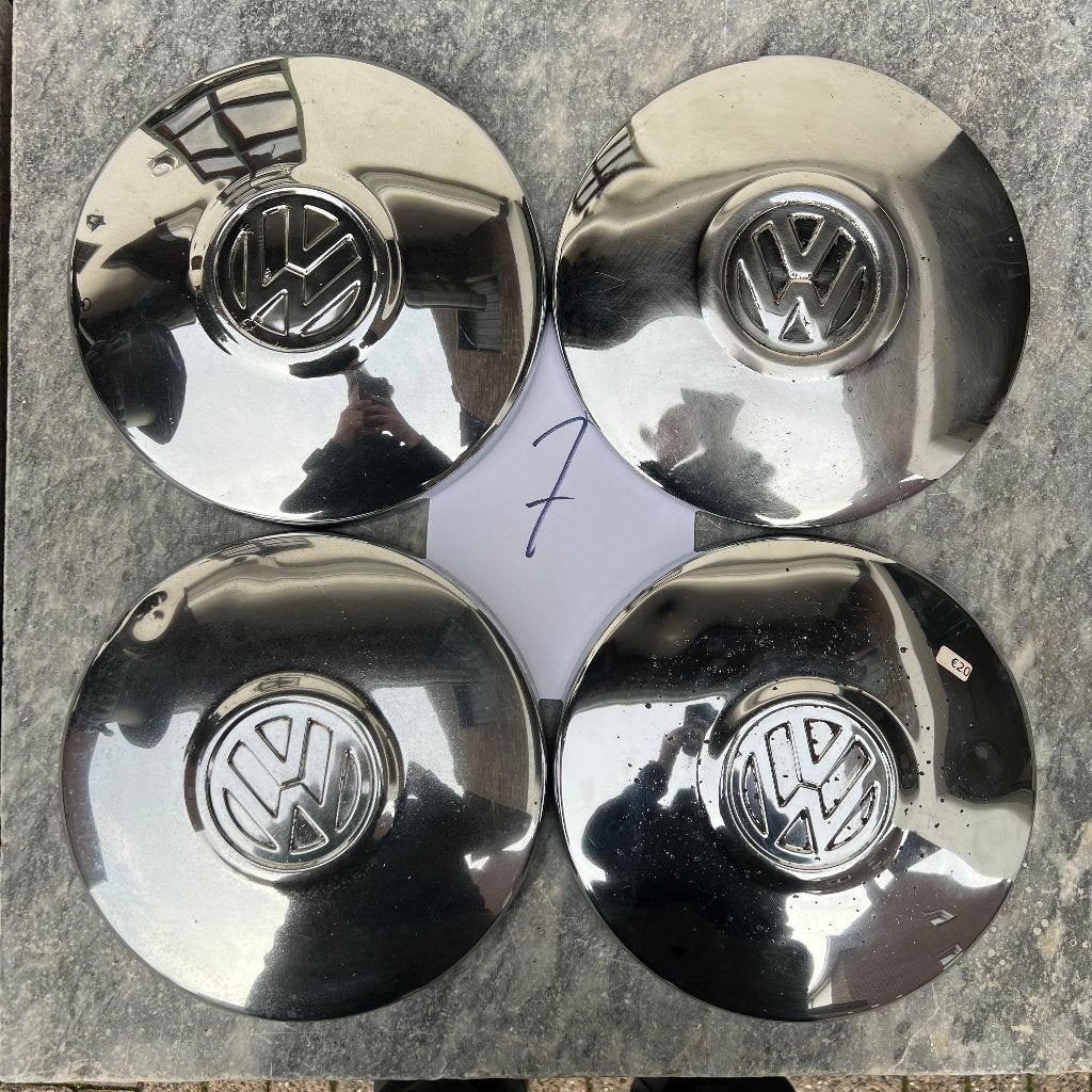 VW wieldop 4x 130 set KG Kever T14 68- chroom (7), Ophalen of Verzenden, Gebruikt