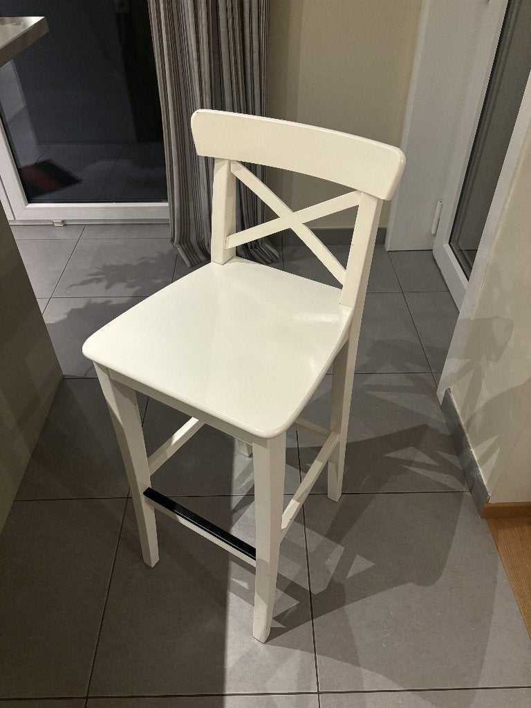 Tabouret de bar Ikea Rosentorp (72 cm), Avec repose-pieds, 2 tabourets, Enlèvement, Utilisé