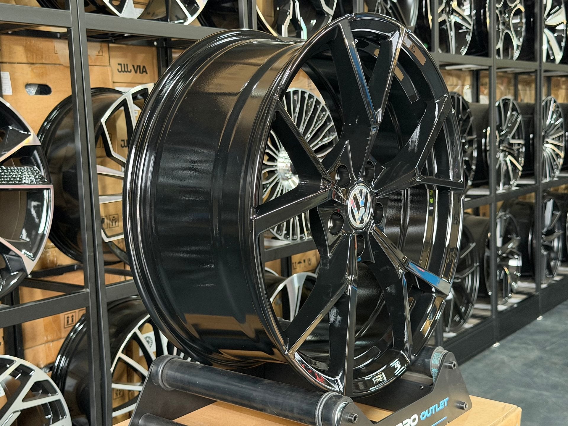 19'' ESTORIL R look velgen 5X112 Golf 7 8 8.5 T-ROC R-LOGO, Auto-onderdelen, Ophalen of Verzenden, Nieuw, 19 inch, Velg(en)