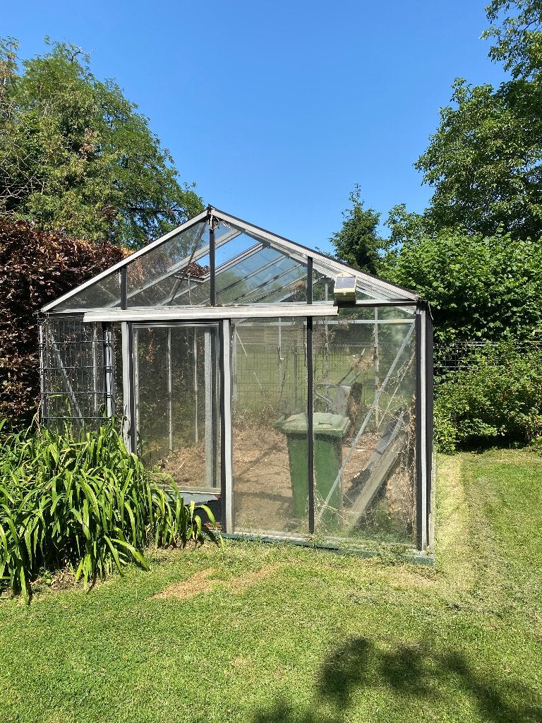 serre, Jardin & Terrasse, Serres, Verre, Serre, Enlèvement, Utilisé
