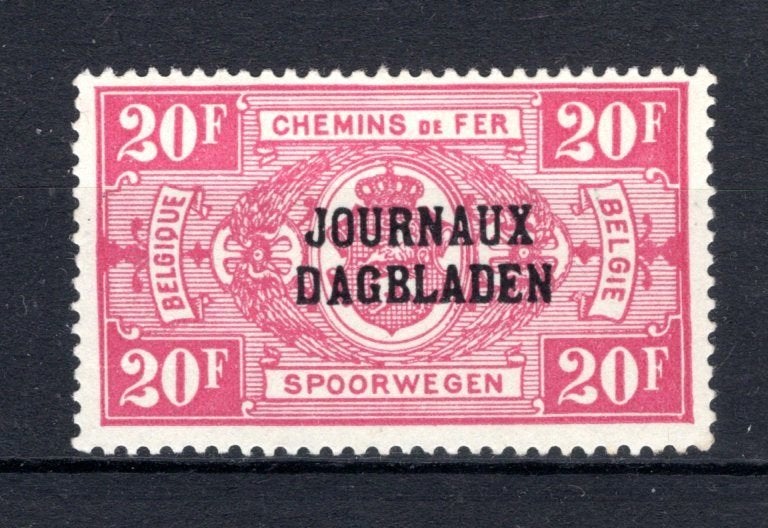JO36A MH* 1929 - Type II, R staat boven B, Ophalen of Verzenden, Postfris, Spoor van plakker