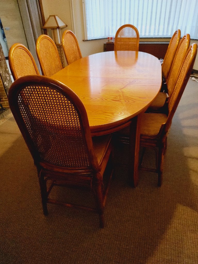 Table à manger Gasparucci +8 chaises : très bon état, Maison & Meubles, Enlèvement, Utilisé, Gasparucci-Italo, 8 chaises ou plus