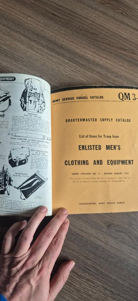 Catalogue fournitures militaires, US 2WW, Envoi