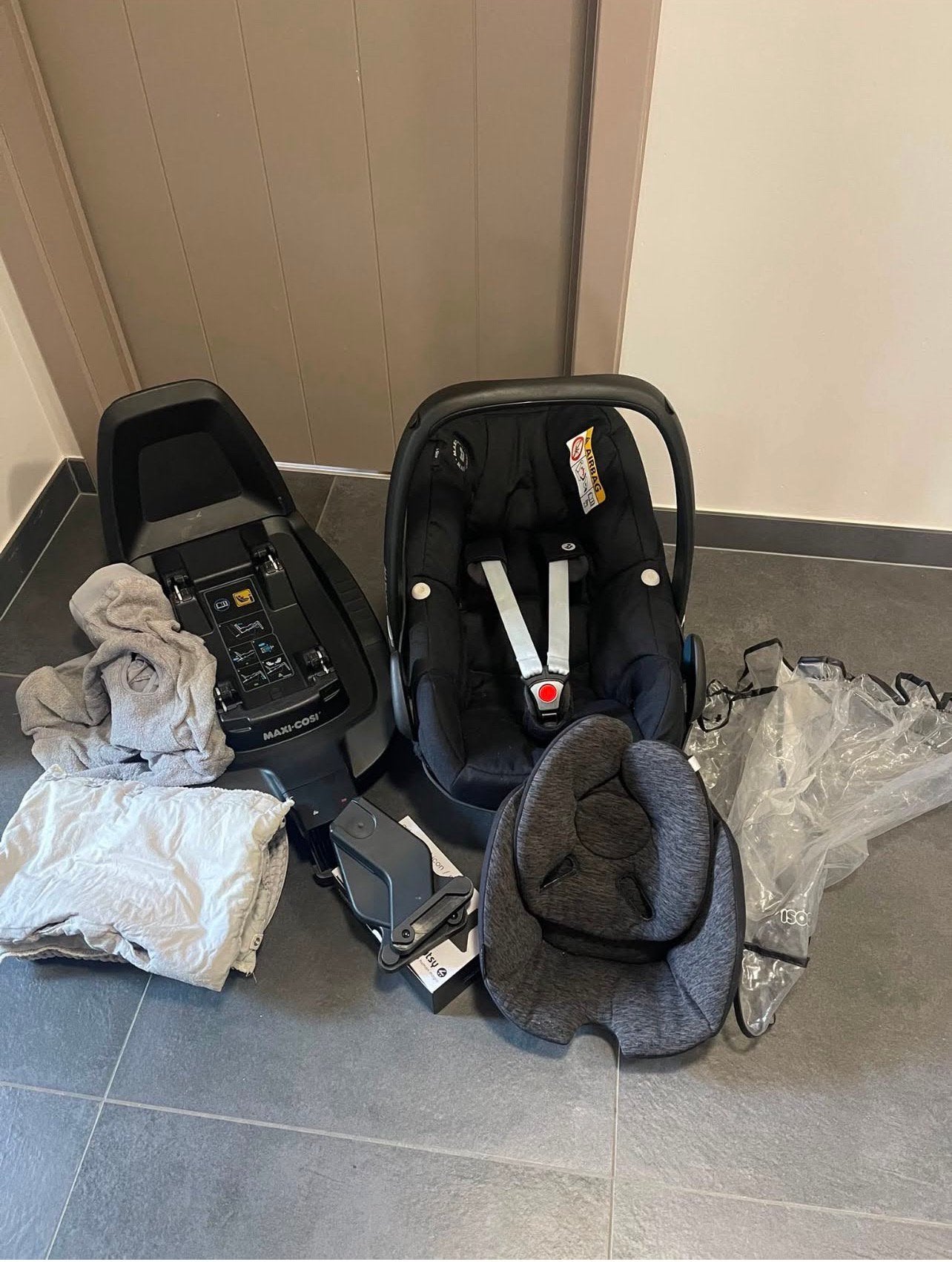 Isofix autostoel vanaf geboorte + nio buggy, Kinderen en Baby's, Ophalen, Zo goed als nieuw, Kinderwagen