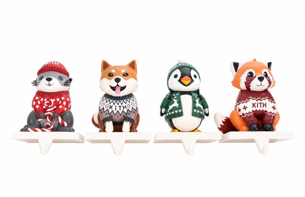 Kith Kithmas Stocking Holder (Set of 4) - Kaws - Supreme era, Enlèvement ou Envoi, Plastique, Ensemble