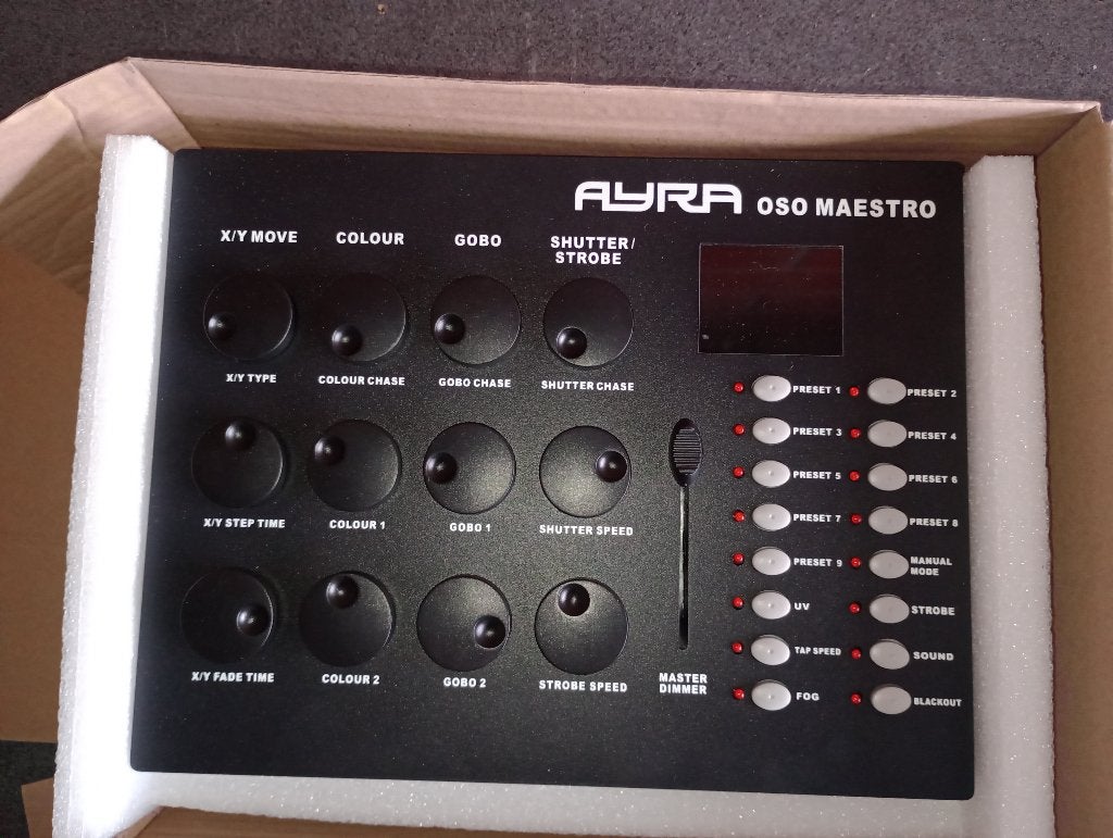 Ayra OSO Maestro DMX-lichtcontroller, Muziek en Instrumenten, Ophalen, Nieuw, Overige typen, Geluidgestuurd
