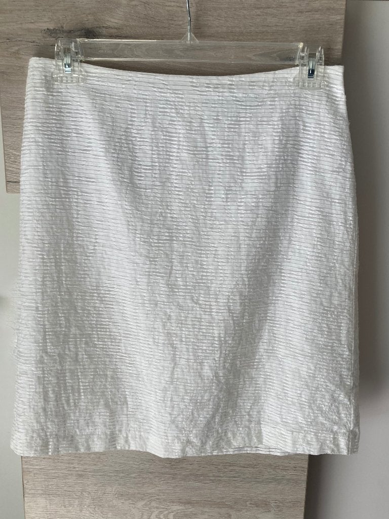 Crèmekleurige/witte rok " Thèorie Des ensembles "L/XL/42", Kleding | Dames, Rokken, Zo goed als nieuw, Maat 42/44 (L), Wit, Knielengte