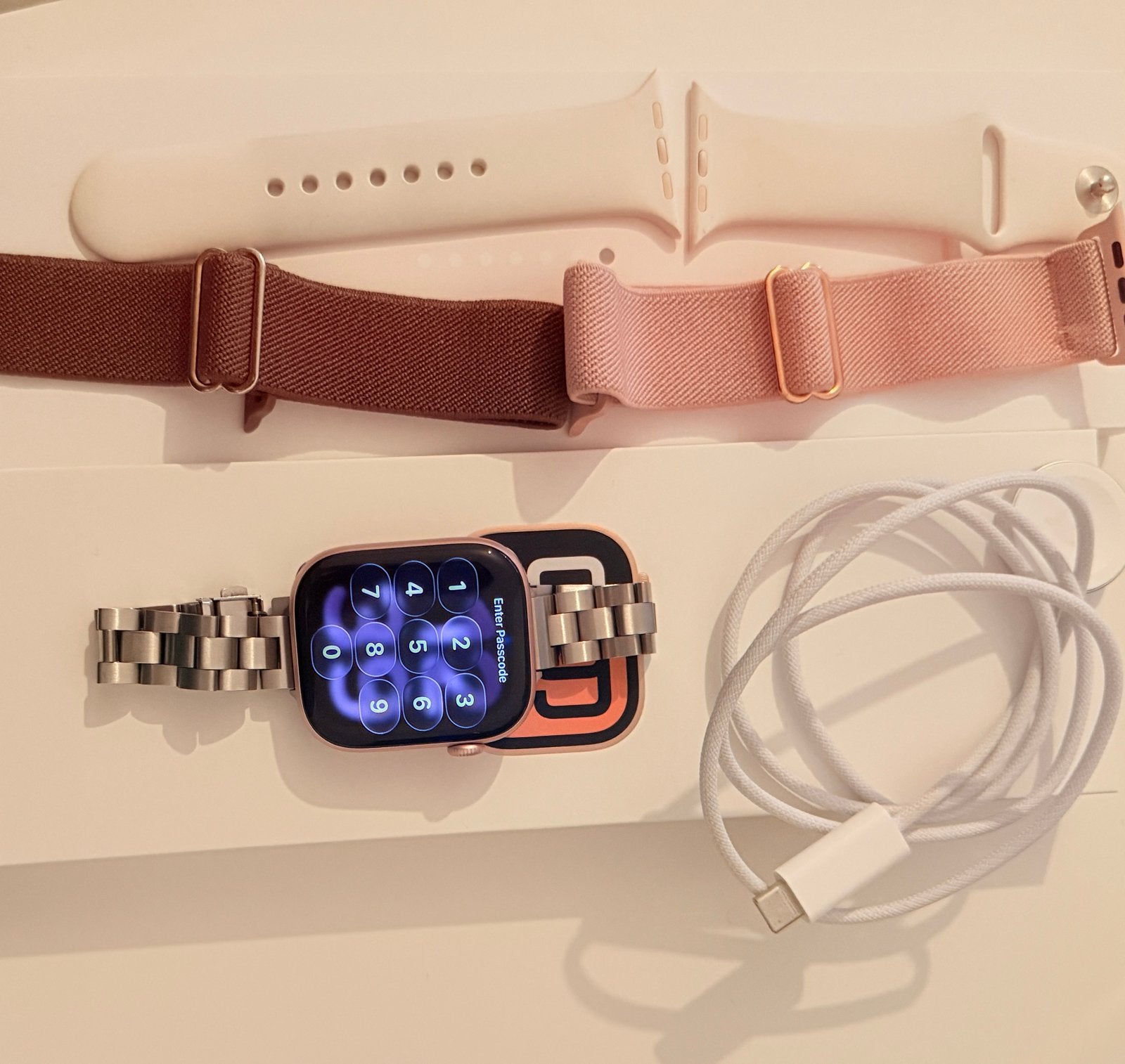 Apple watch series 10 rosegoud, Enlèvement, Comme neuf, Rose, IOS