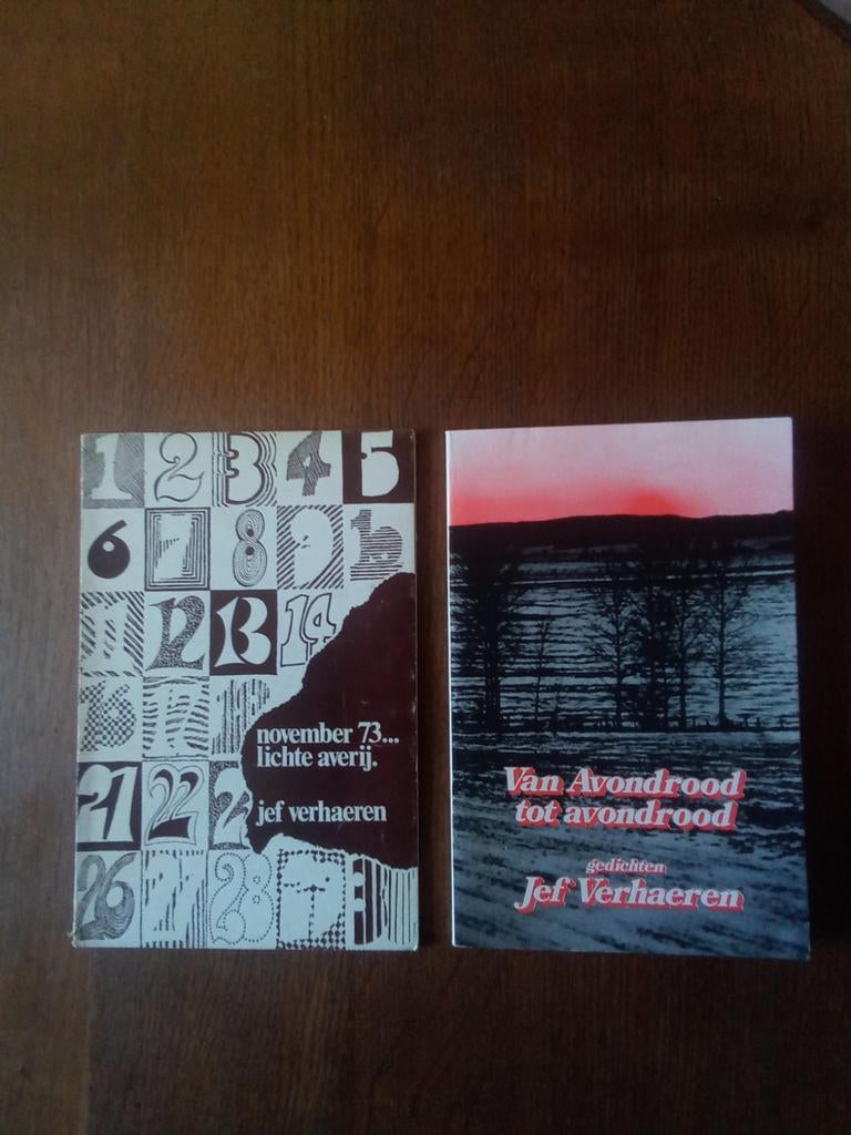 2 boeken met gedichten v.Jef Verhaeren met zijn handtekening, Verzenden