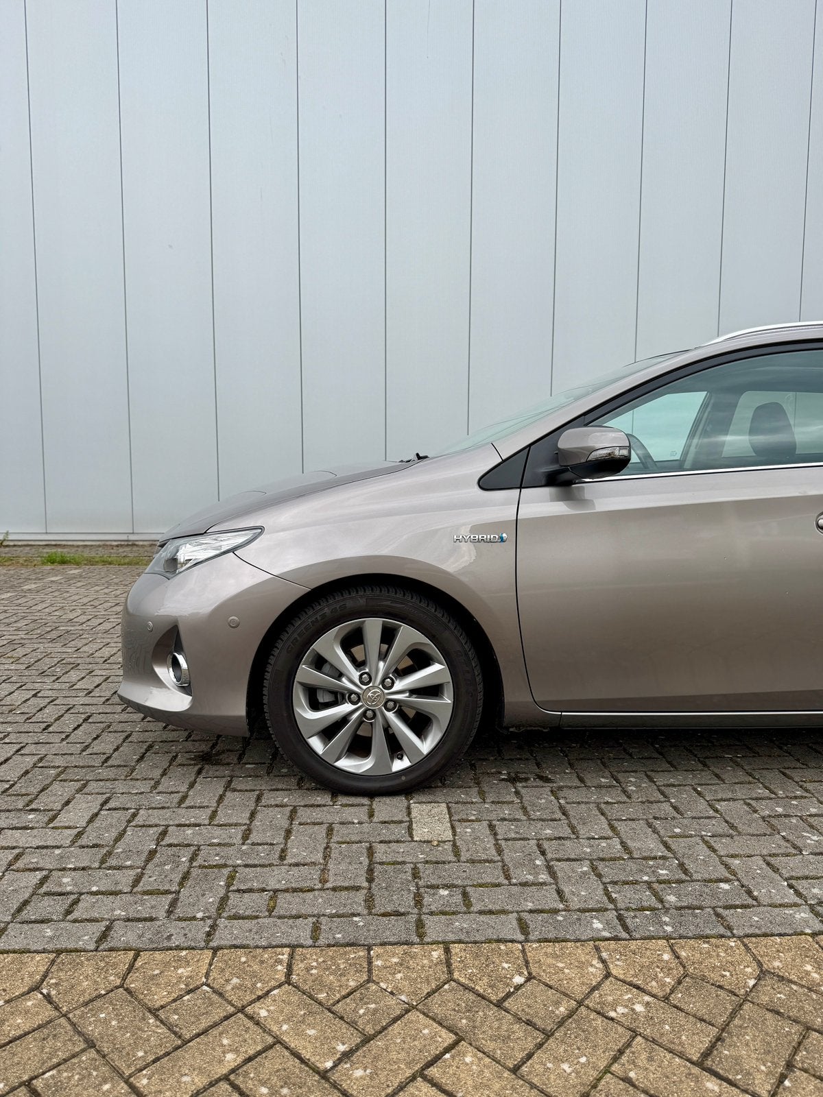 Toyota Auris Hybride, Auto's, Zwart, Leder en Stof, Bedrijf, Break