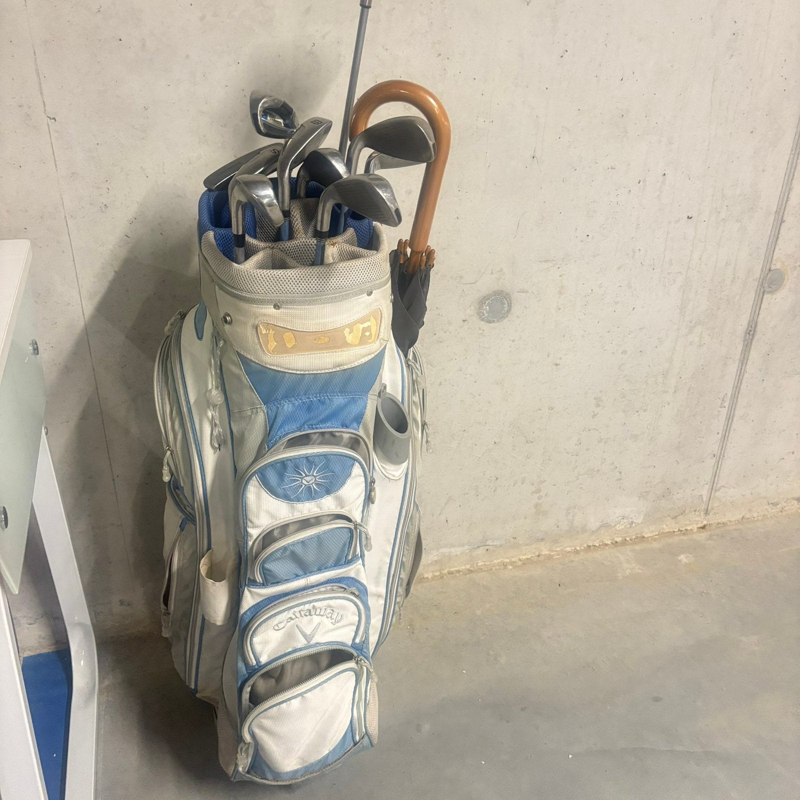 Golfzak + clubs, Sport en Fitness, Golf, Ophalen, Gebruikt, Set, Callaway