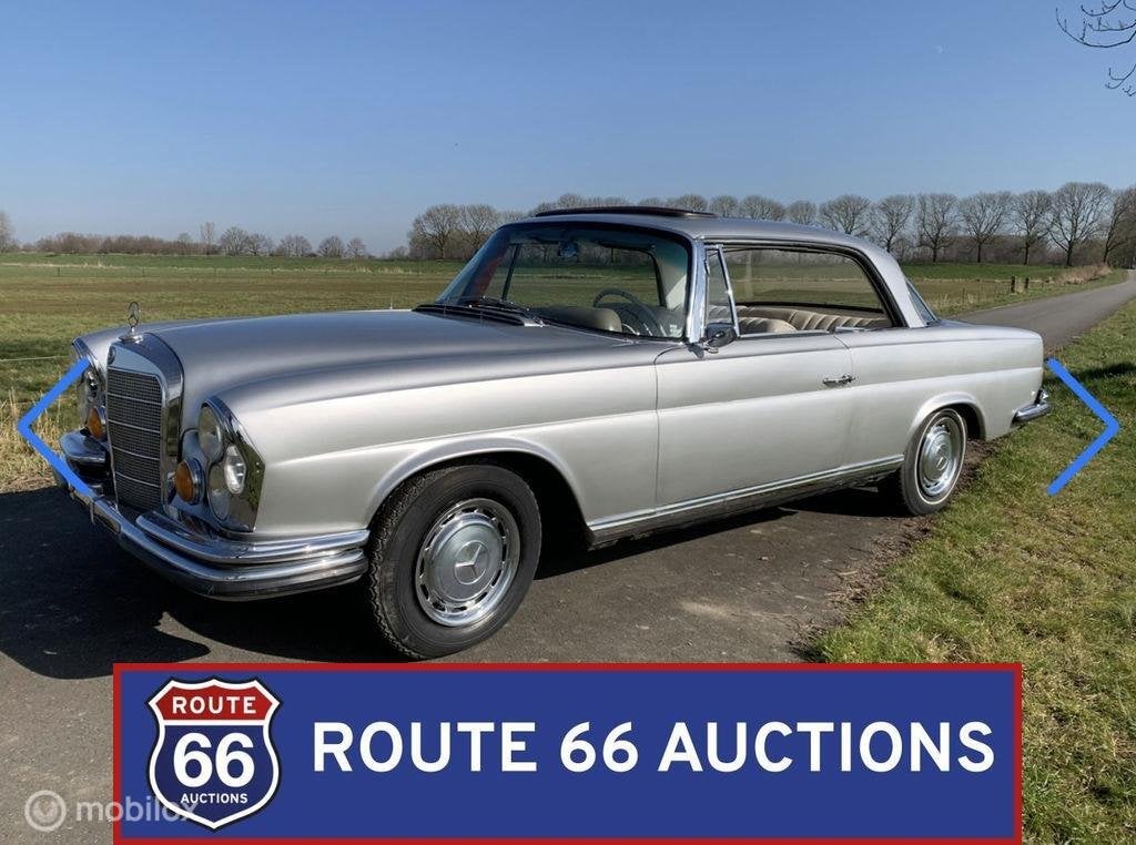 Mercedes-Benz 220 SEb Coupe | 1962 | Route 66 Auctions, Auto's, Zwart, Mercedes-Benz, Bedrijf, Handgeschakeld