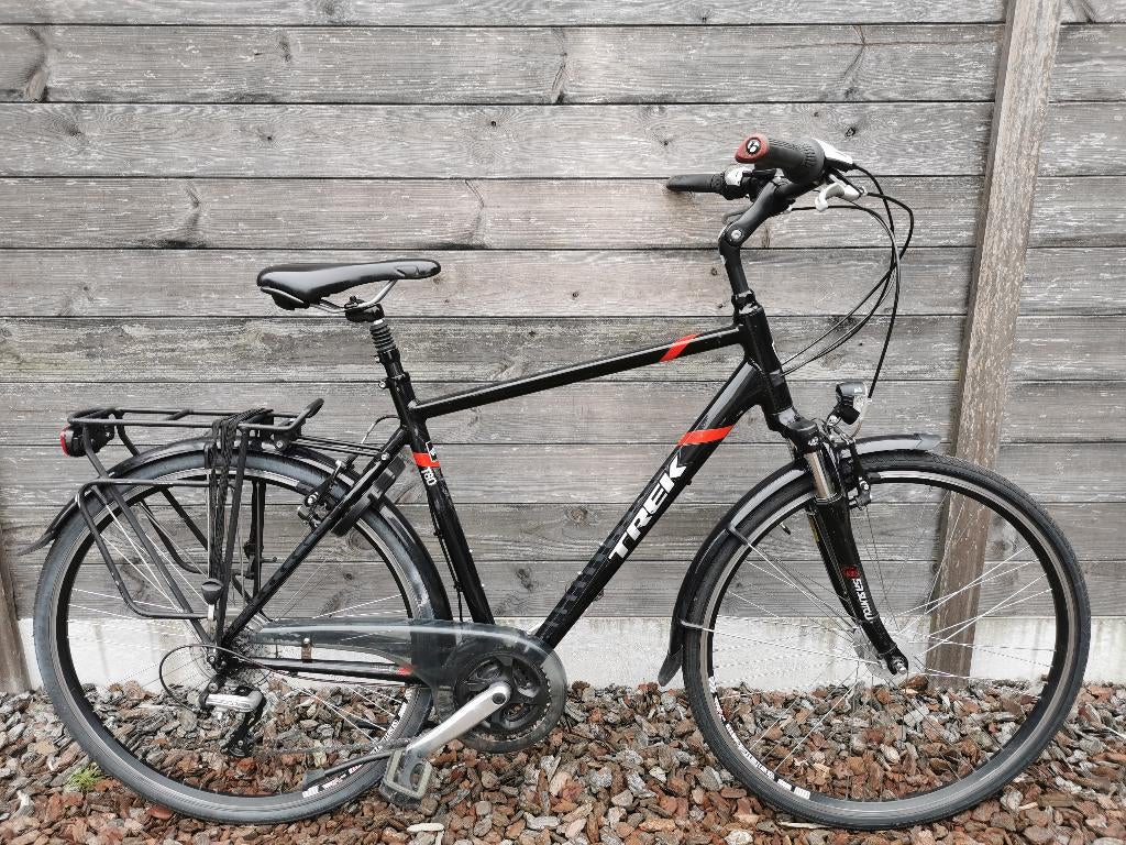Herenfiets Trek H55 en H60 ALS NIEUW!!, Velgrem, Versnellingen, Zo goed als nieuw, 53 tot 57 cm