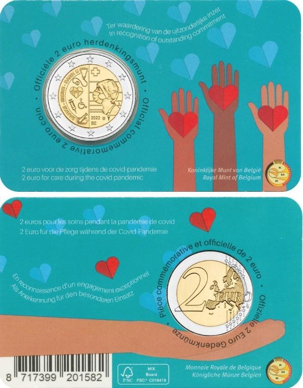 CC 2 euro België 2022 Gezondheidszorg Vlaams, Ophalen of Verzenden, België, 2 euro