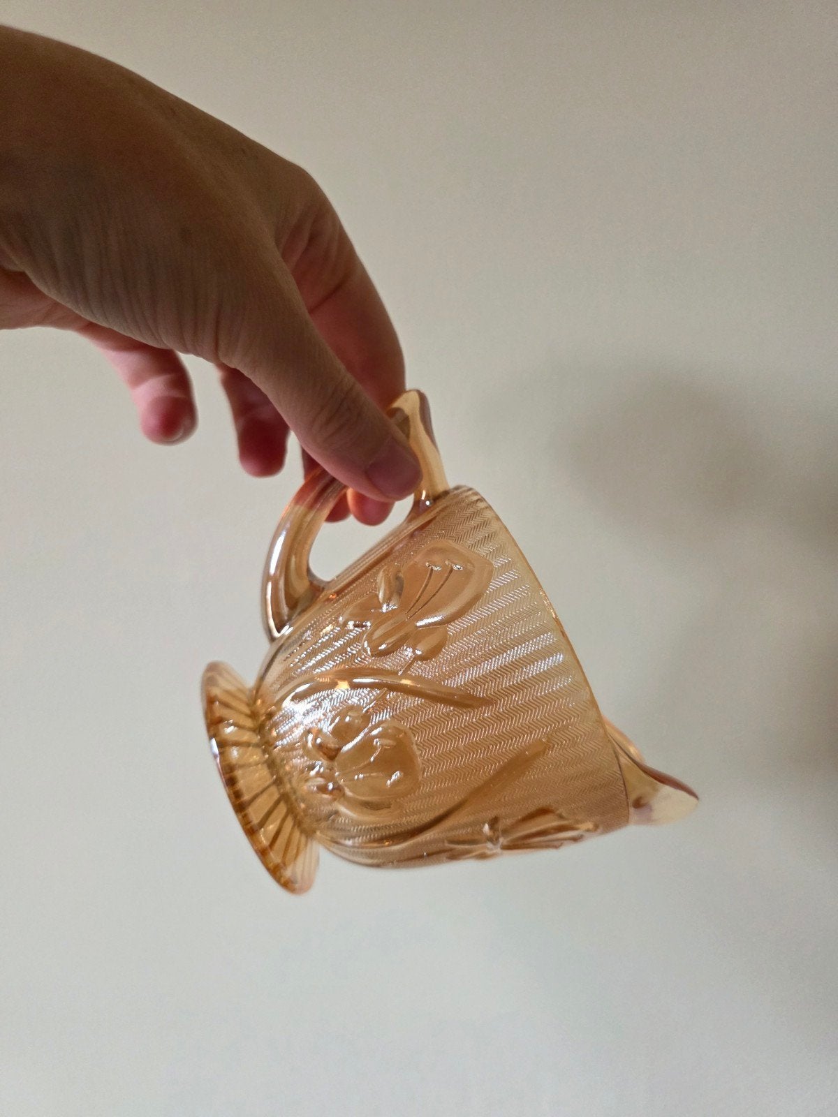 vintage melkan, Kan, Vintage, Ophalen of Verzenden, Glas