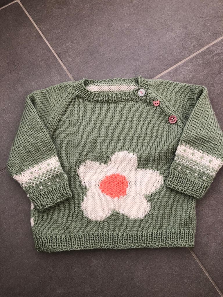 Handgemaakte trui, maat 86/92 (nieuw), Kinderen en Baby's, Babykleding | Maat 86, Ophalen of Verzenden, Zo goed als nieuw