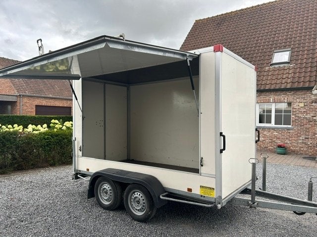 gesloten aanhangwagen met luifel, Auto diversen, Aanhangers en Bagagewagens, Zo goed als nieuw, Ophalen