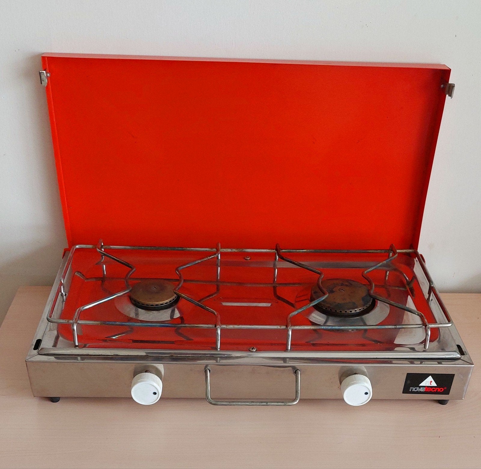 Novatecno vintage kampeerfornuis op gas, Caravans en Kamperen, Kampeeraccessoires, Ophalen of Verzenden, Gebruikt