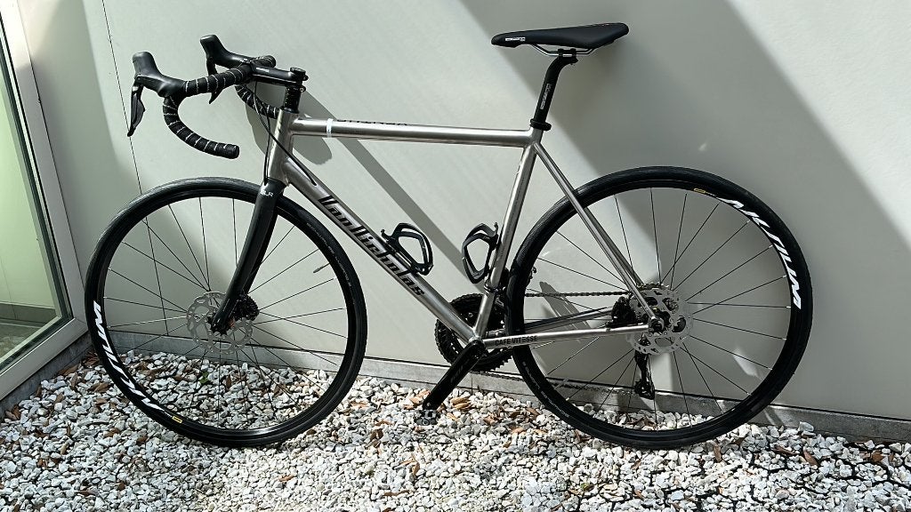Van Nicholas Ventus — Titanium racefiets, maat L (57cm), Autres marques, Titane, Enlèvement, 28 pouces