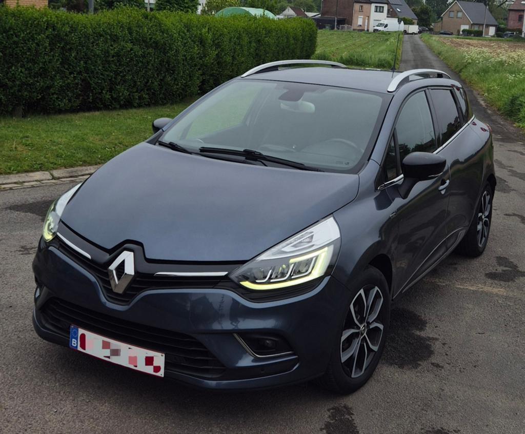 Renault Clio 4 Break 2018 1.2i Super bien équipé, Autos, Renault, Cuir, Argent ou Gris, Achat, Phares entièrement LED
