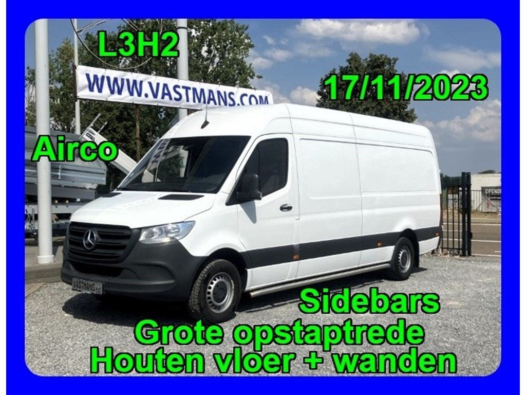 Mercedes-Benz Sprinter 315 28.499 €+BTW / L3 H2 / L3H2 / Gr, Wit, 5 deurs, 111 kW, 150 pk