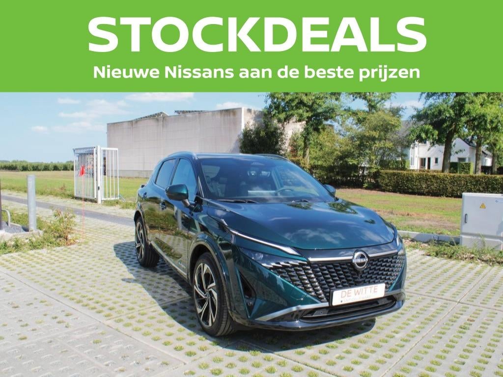 Nissan QASHQAI E-Power Tekna Plus + Two Tone (automaat), Auto's, Automaat, 1497 cc, Leder, Parkeersensor