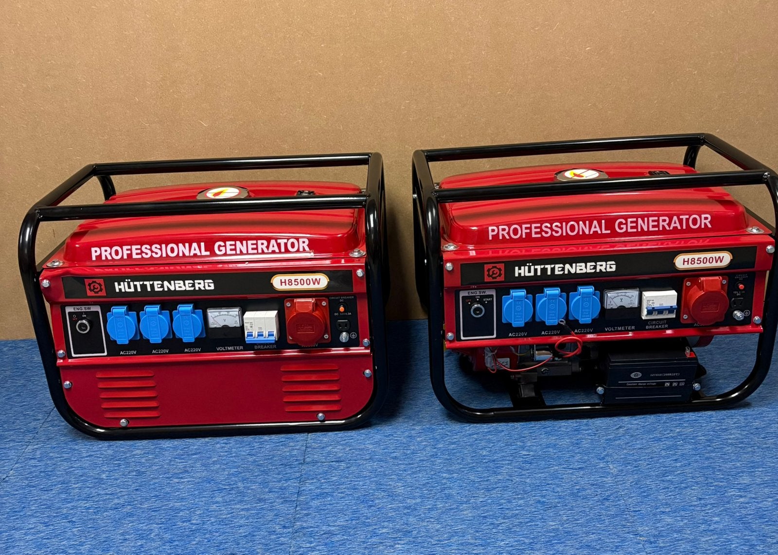 Nieuwe Huttenberg H8500w benzine aggregaten 230/380V, Ophalen, Nieuw