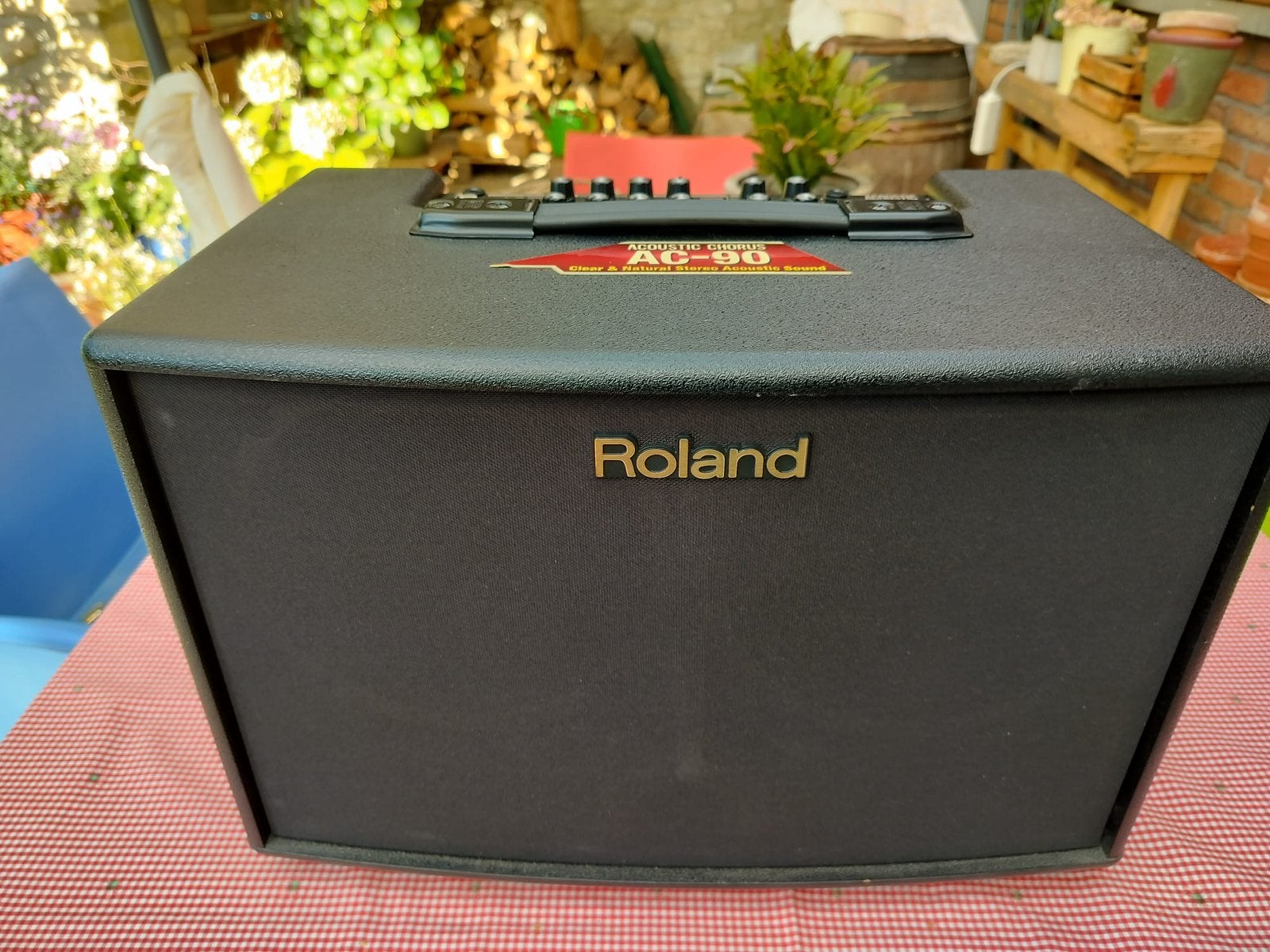 Versterker Roland voor acoustische electrische gitaar, Enlèvement, Utilisé, Guitare, Moins de 50 watts