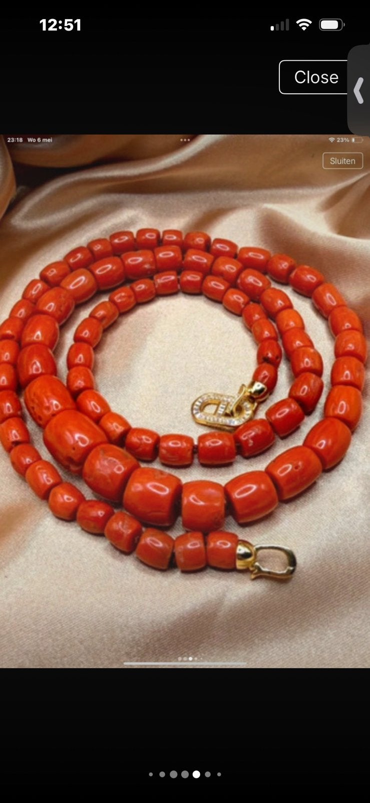 Coral necklace, Enlèvement, Comme neuf
