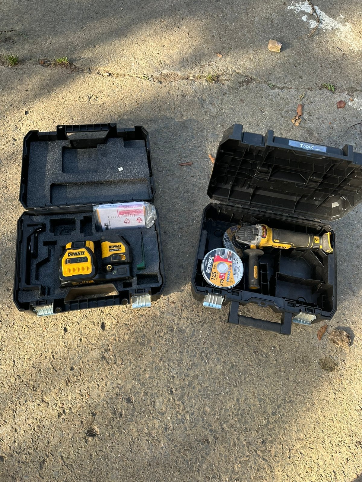 Laser + disqueuse dewalt, Enlèvement, Neuf