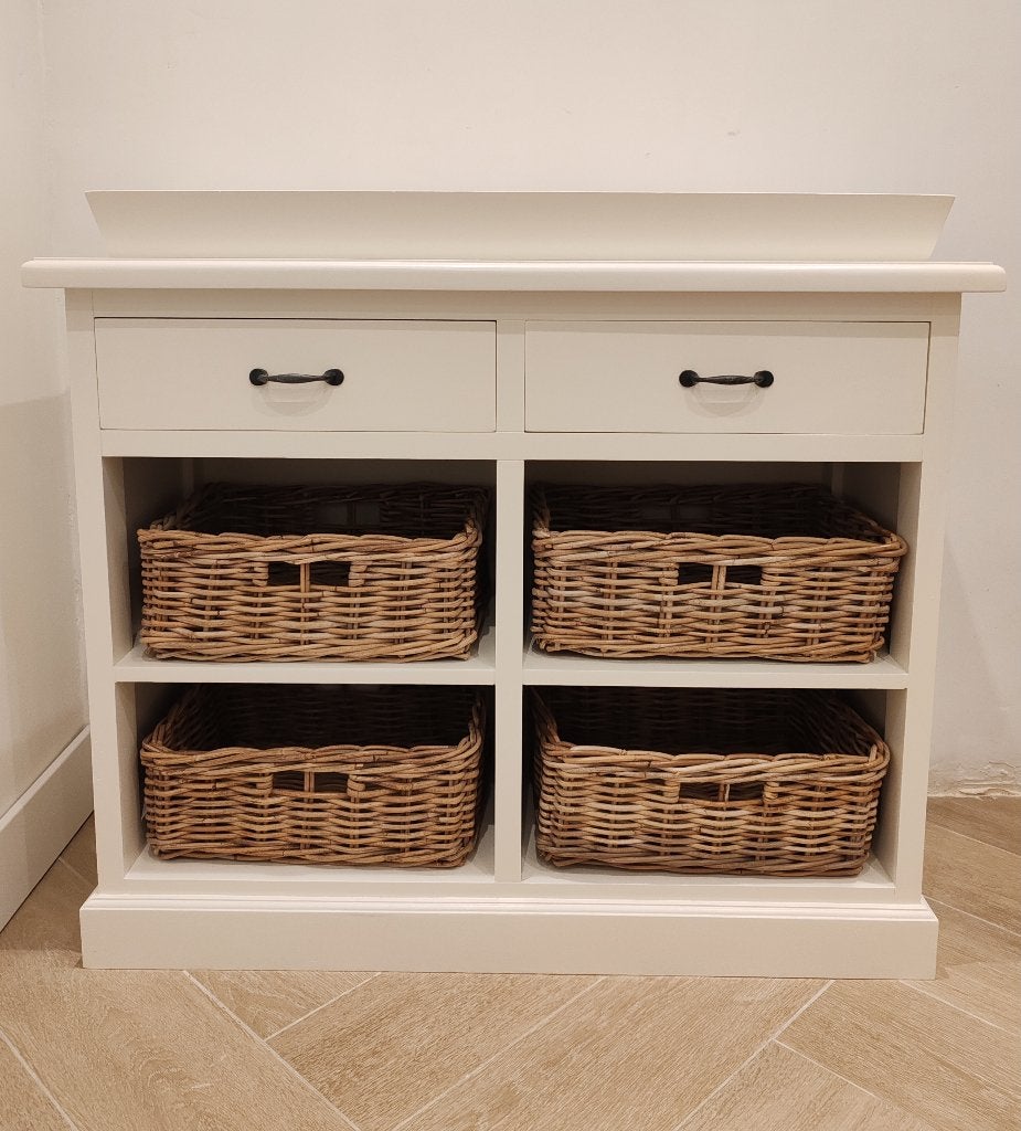 Landelijke kast, Ophalen, 100 tot 150 cm, Met lade(s), 25 tot 50 cm