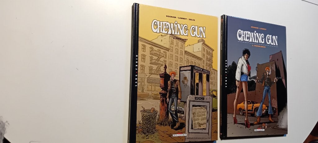 Chewing Gun – Tomes 1 & 2 – Série complète – Delcourt, Boeken, Stripverhalen, Meerdere stripboeken, Ophalen of Verzenden, Zo goed als nieuw