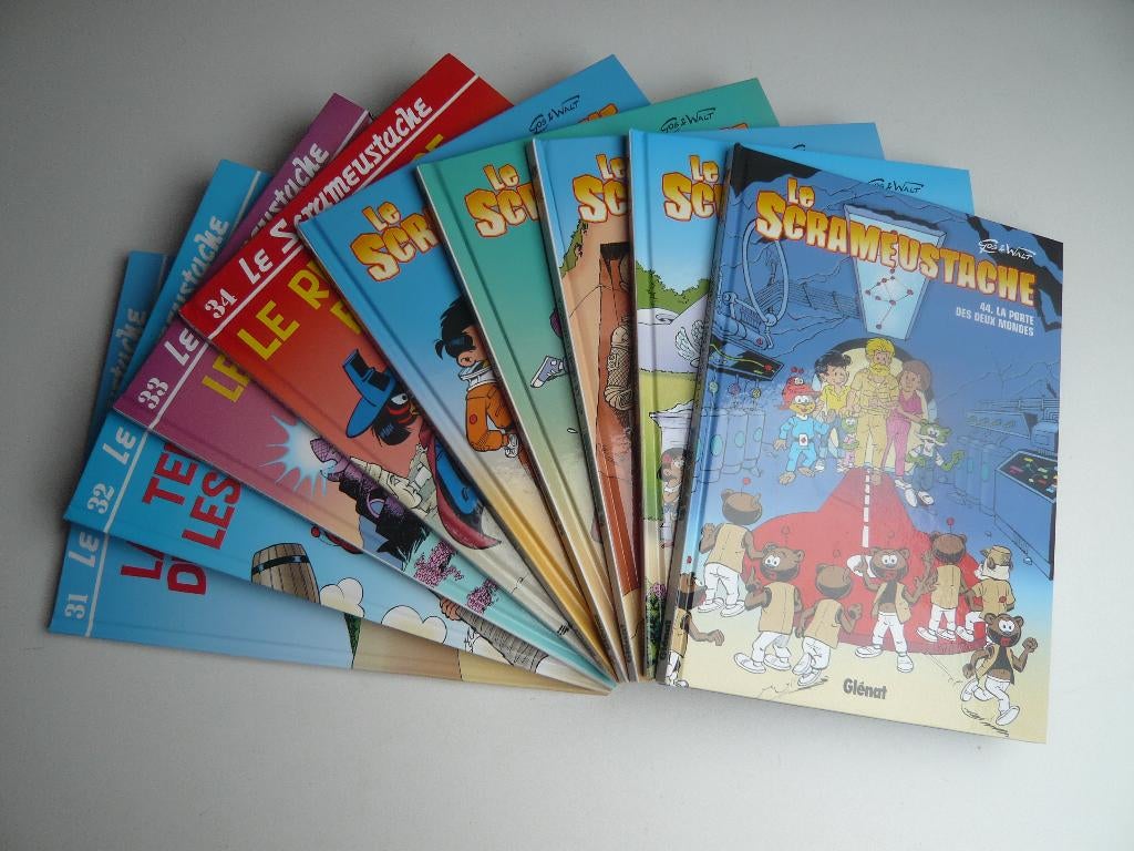 Bd LES SCRAMEUSTACHE 31 à 34 et 40 à 44 (EO état neuf), Enlèvement ou Envoi, Comme neuf, Plusieurs BD, Gos / Walt