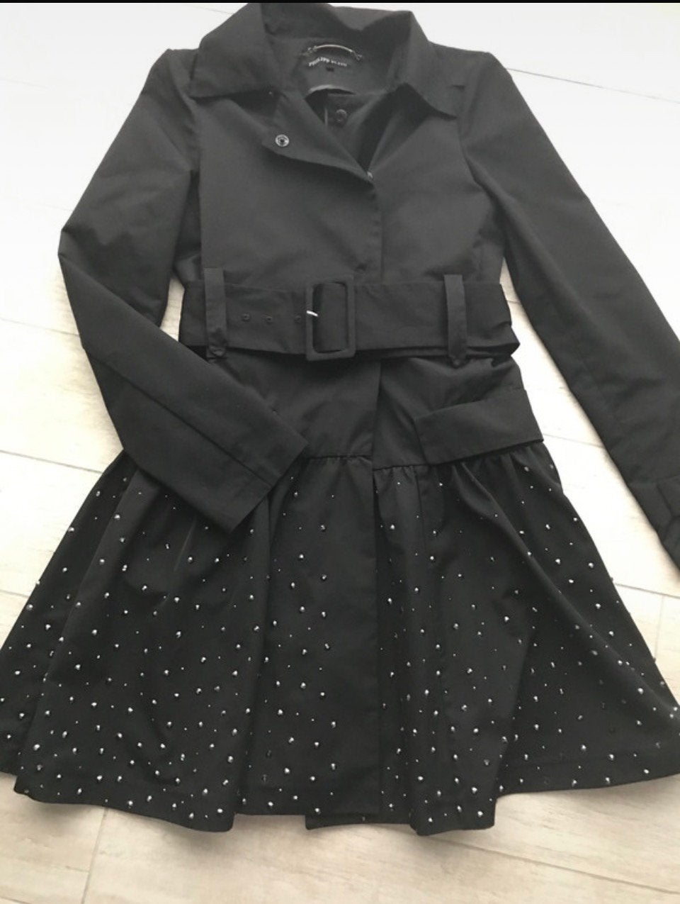 Trench-coat Philipp Plein taille 36, Enlèvement ou Envoi, Comme neuf, Taille 36 (S)