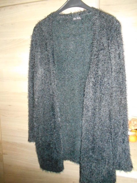 Zwarte fluffy vest / Maat XL, Kleding | Dames, Truien en Vesten, Ophalen of Verzenden, Zo goed als nieuw, Maat 46/48 (XL) of groter