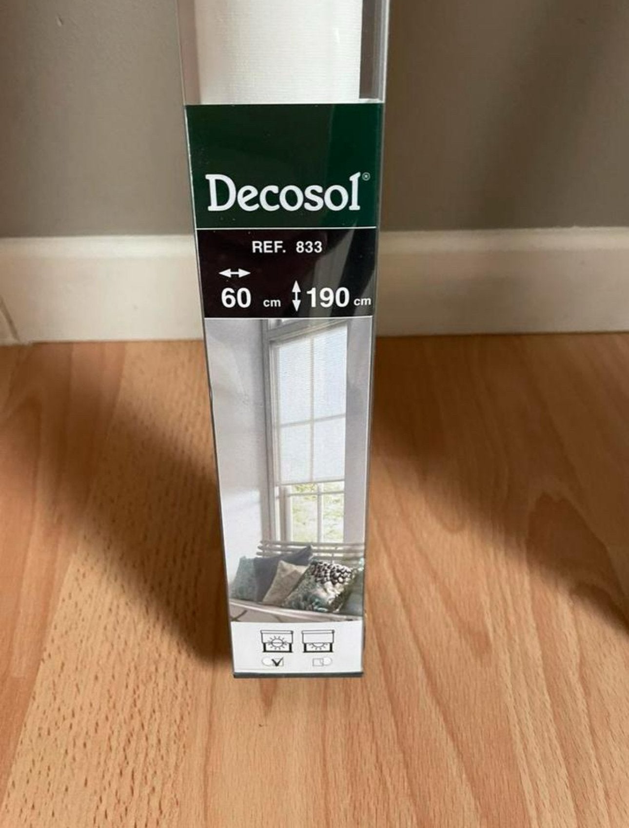 Nieuwe Decosol 2 stuks rolgordijnen 60x190 cm – wit, Enlèvement ou Envoi, Neuf