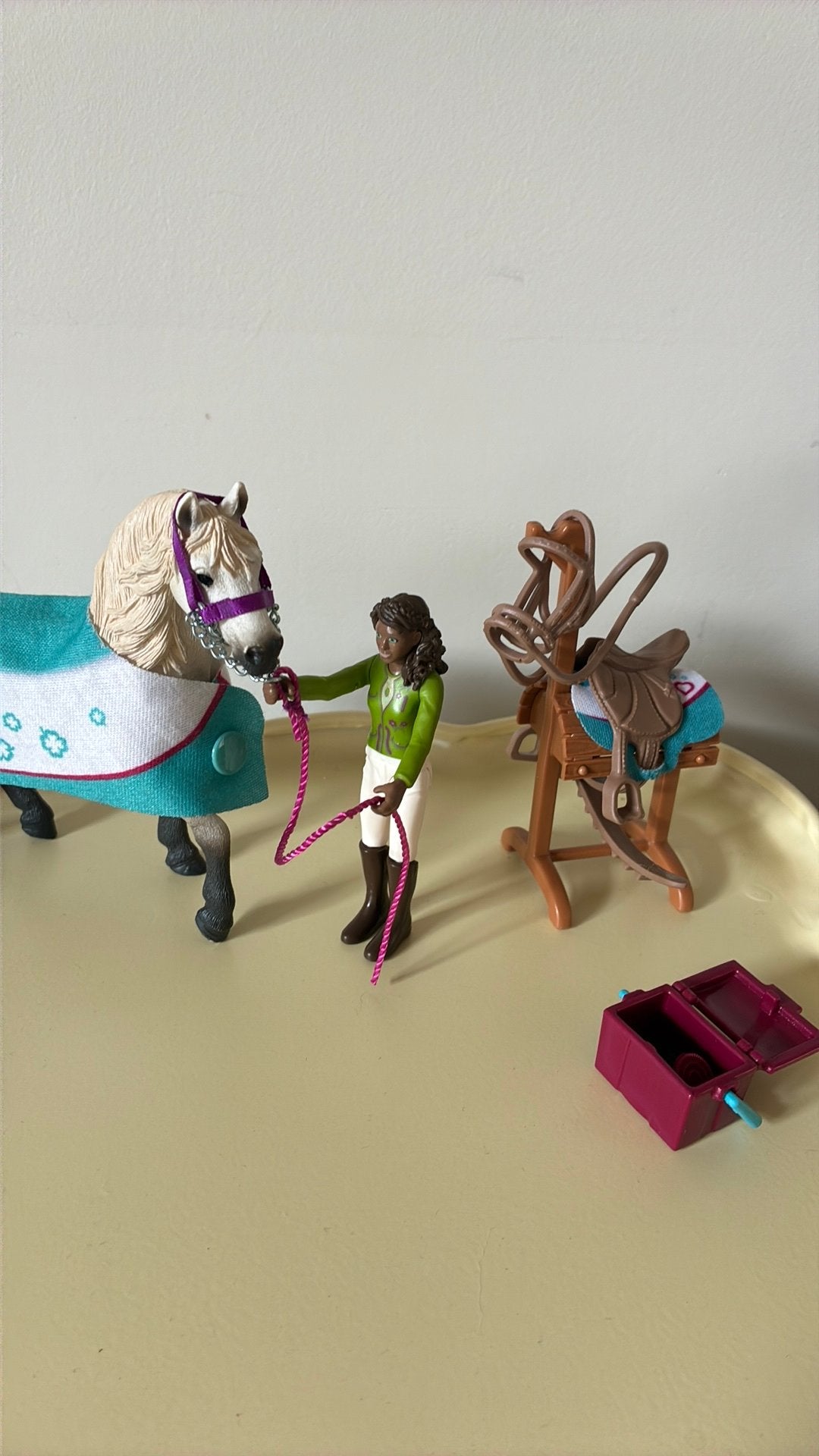 Schleich setje., Ophalen of Verzenden, Gebruikt, Paard, Overige typen