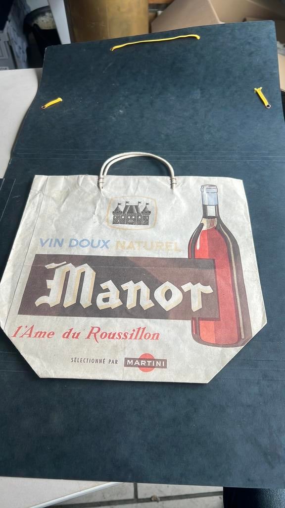 Sac en papier Old Martini Manor vin doux, Enlèvement ou Envoi, Comme neuf