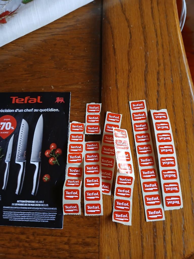 Delhaize 50 Tefal-postzegels (27/05/2026)., Ophalen of Verzenden