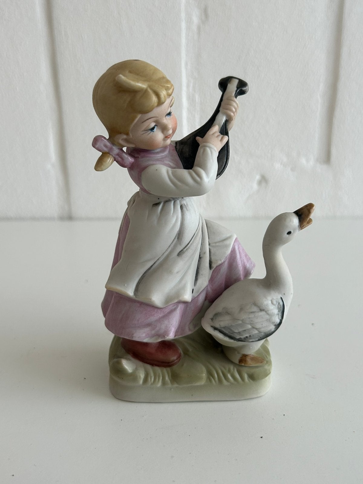 Meisje met mandoline., Ophalen of Verzenden, Zo goed als nieuw, Mens