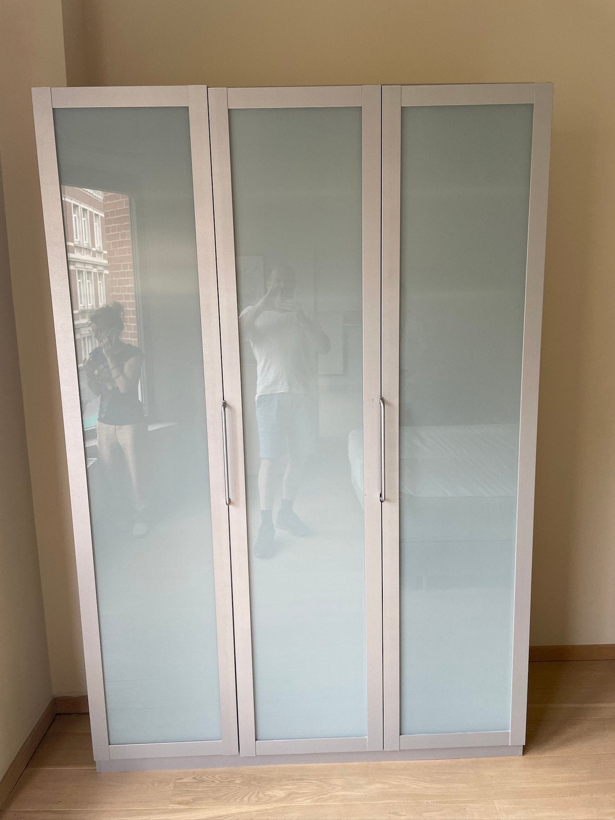 Ikea dressing, dubbelbed, matras en kastjes, Ophalen, Gebruikt
