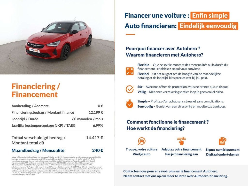 Opel Corsa 1.2 Turbo GS Line (bj 2022), Auto's, Voorwielaandrijving, Gebruikt, 1199 cc, 1165 kg