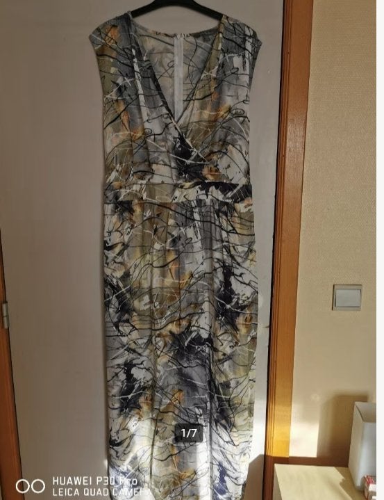 Lange jurk Ulla Popken maat 50/52, Overige kleuren, Verzenden, Maat 46/48 (XL) of groter, Nieuw