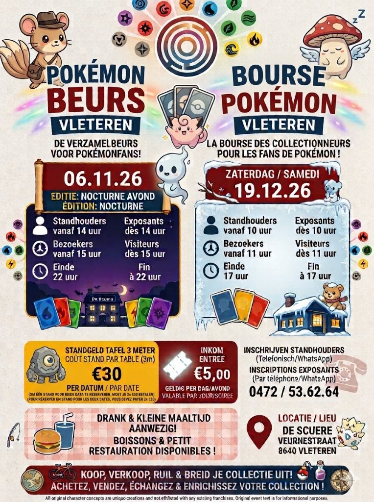 Pokemon Beurs Vleteren, Enlèvement, Utilisé, Autres types