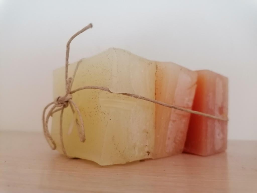 Trio kaarsenblokjes, Ophalen